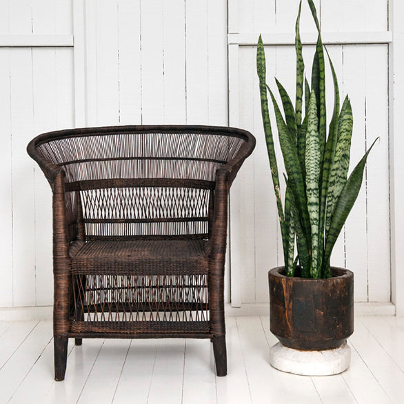 Authentic 1-seater Malawi Cane Chair