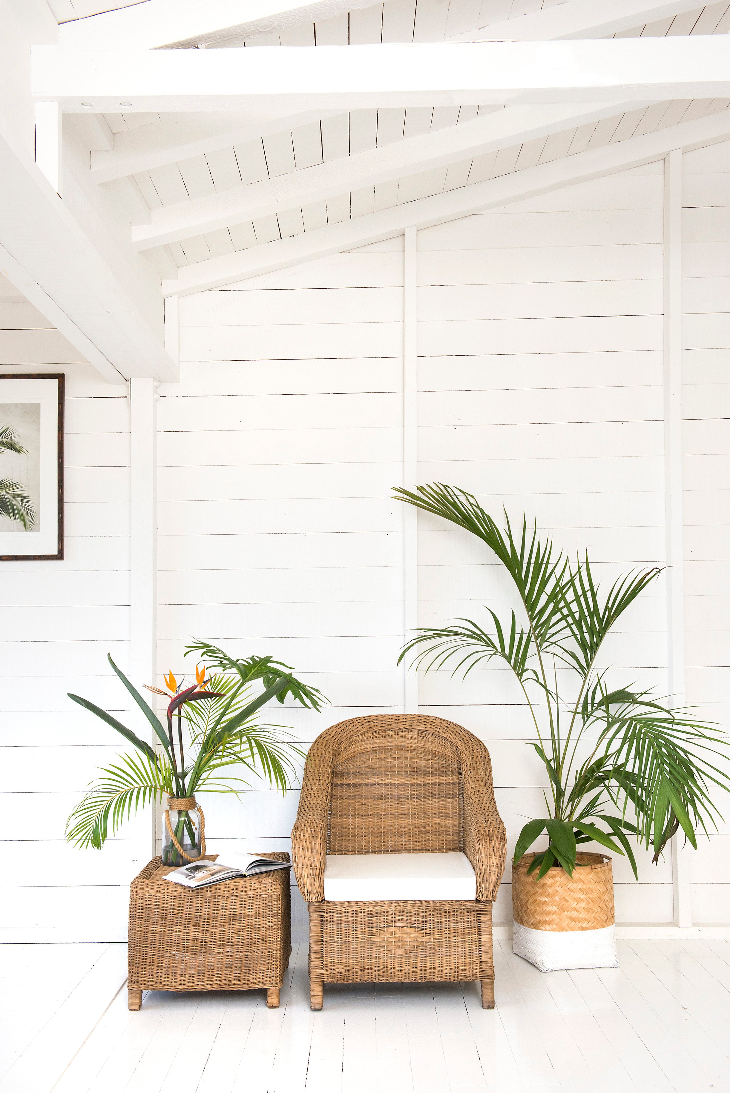 Classic 1-Seater Woven Cane Lounge Chair