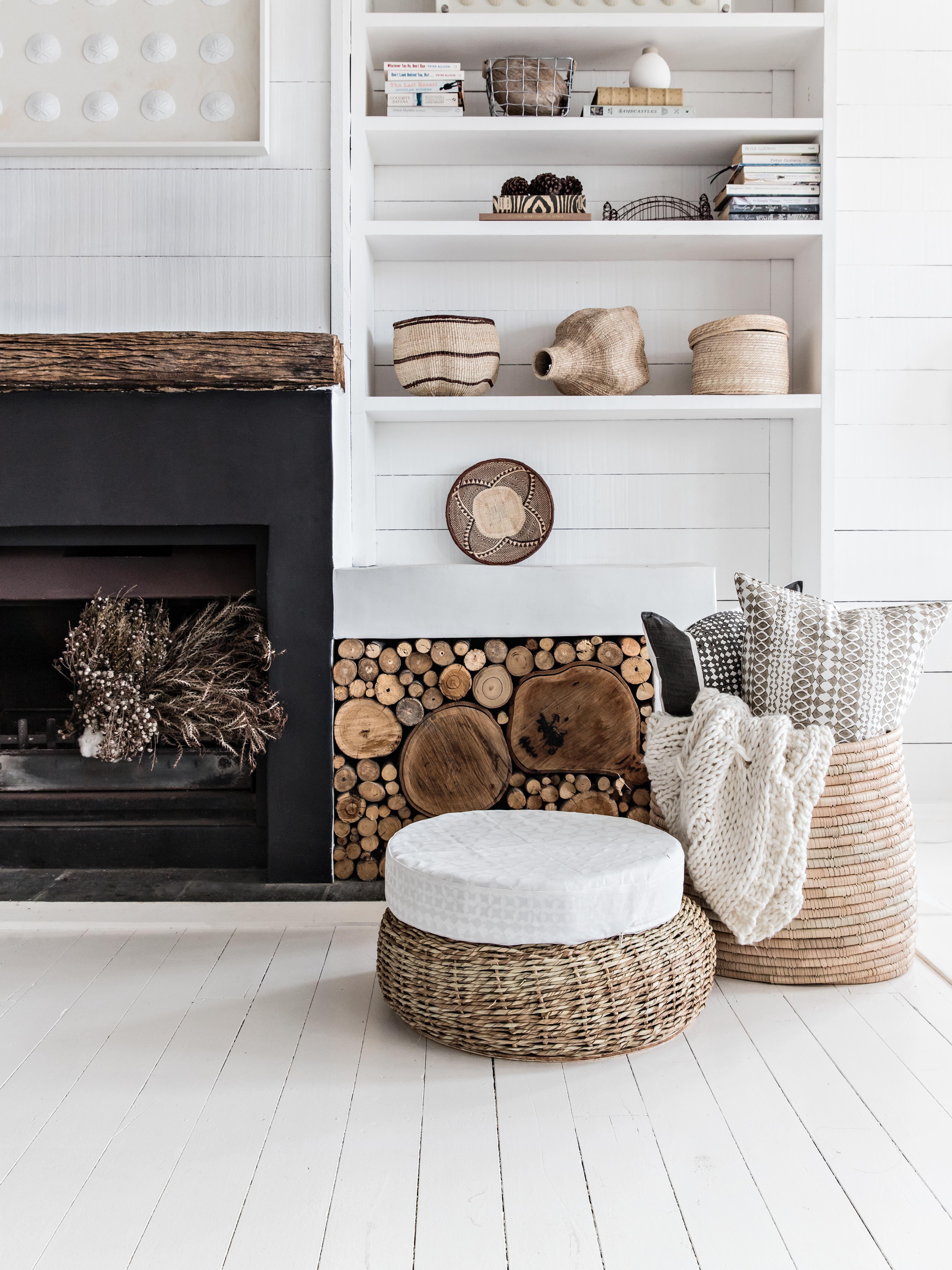 Tiffin Baskets with Lids - Set of 3