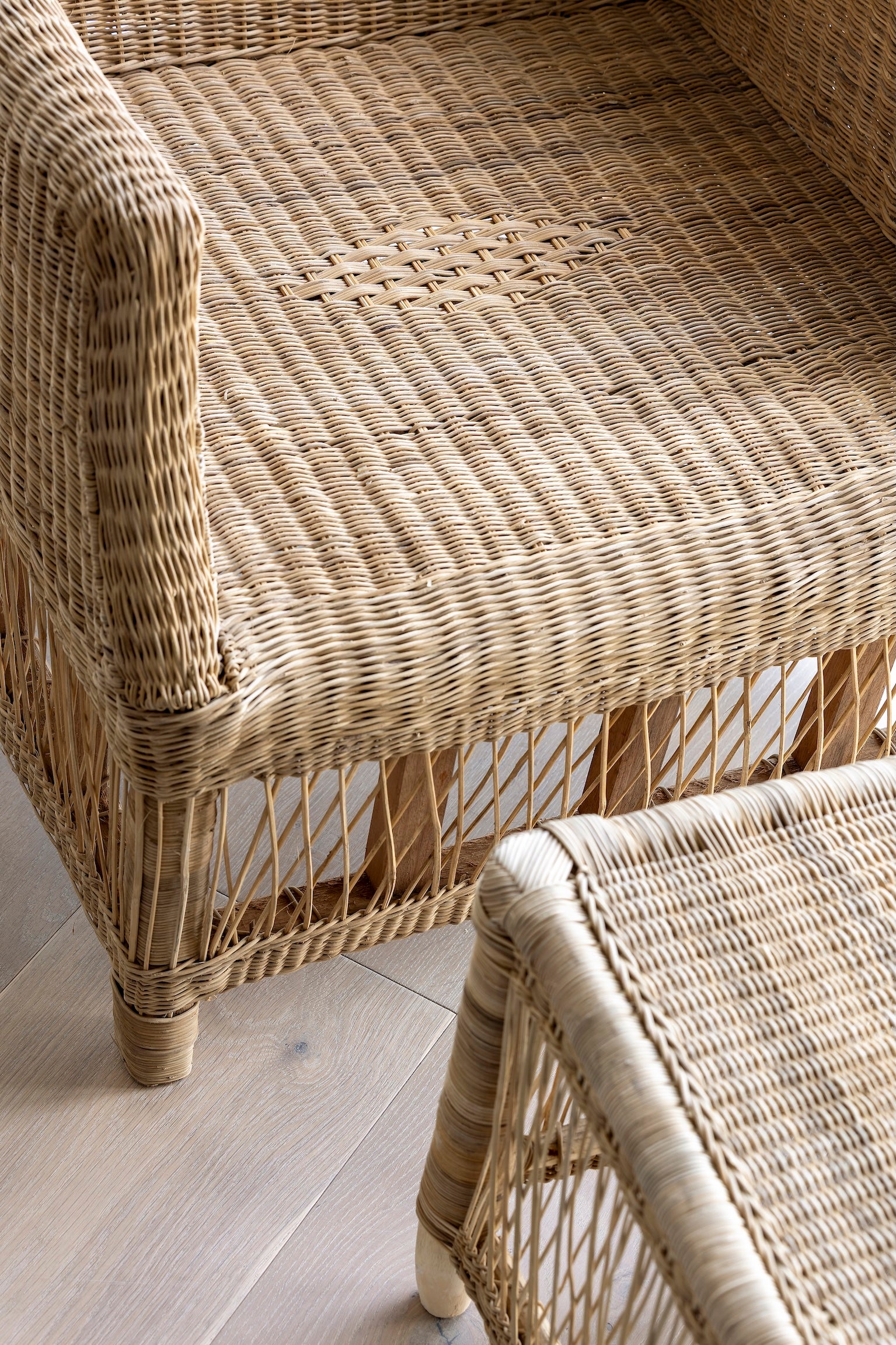 Safari Woven Chair | Cane Lounge Chair