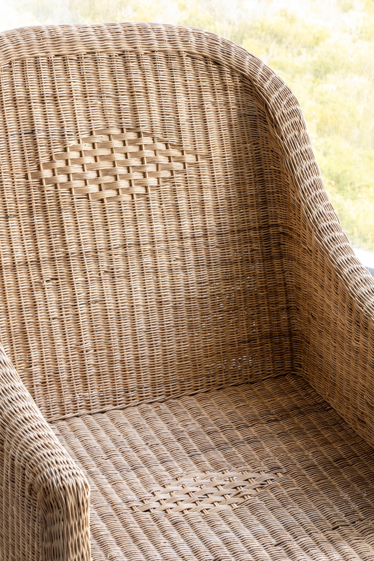 Safari Woven Chair | Cane Lounge Chair