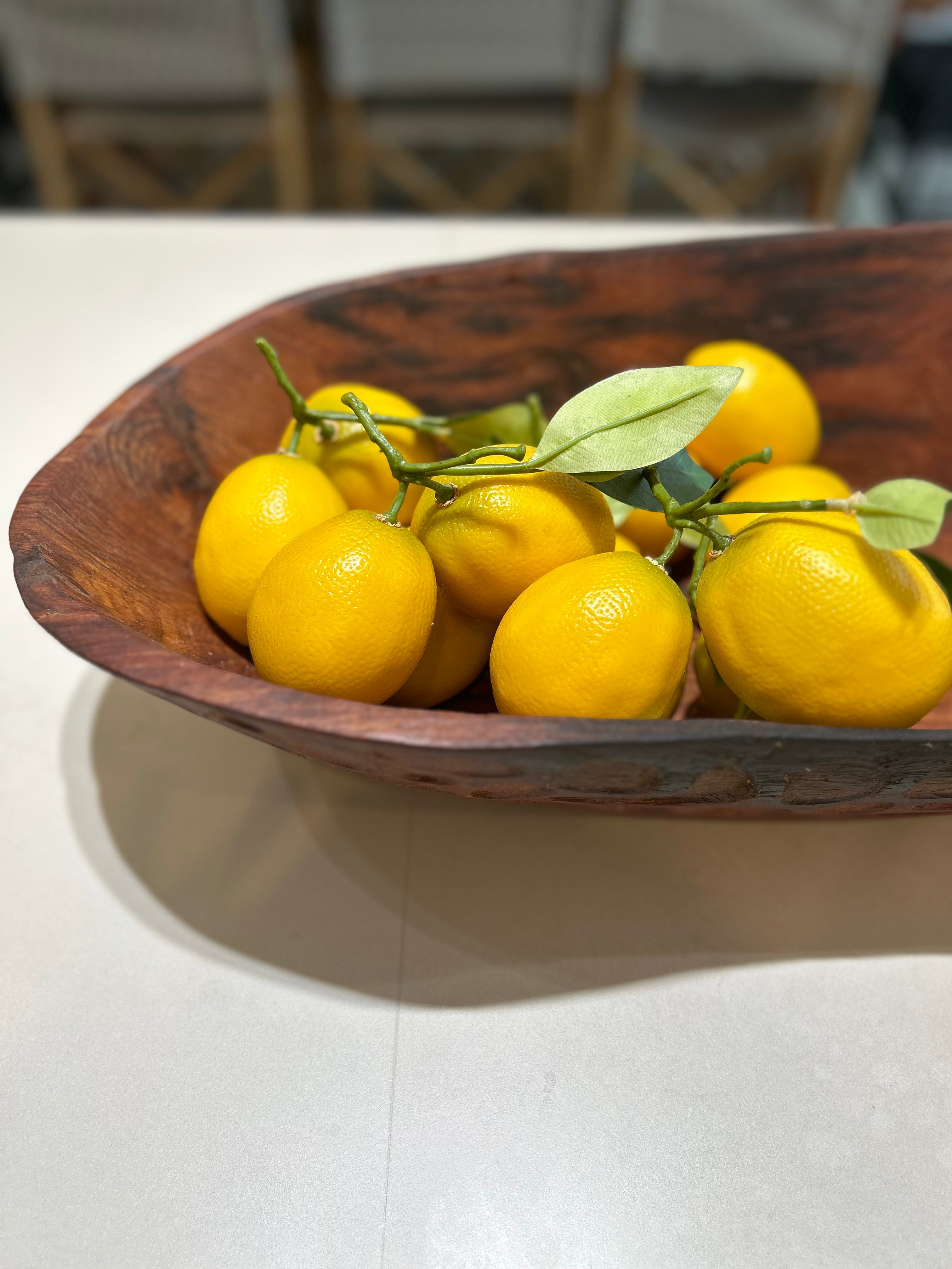 Carved Timber Fruit Bowl