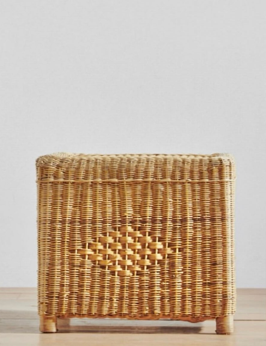 Classic Woven Cane Side Table