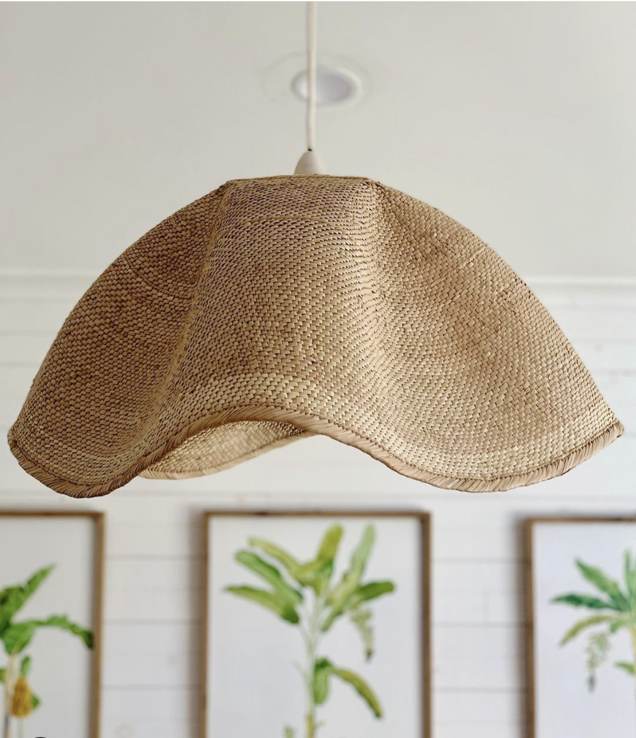 Dancing Woven Basket Pendant Light