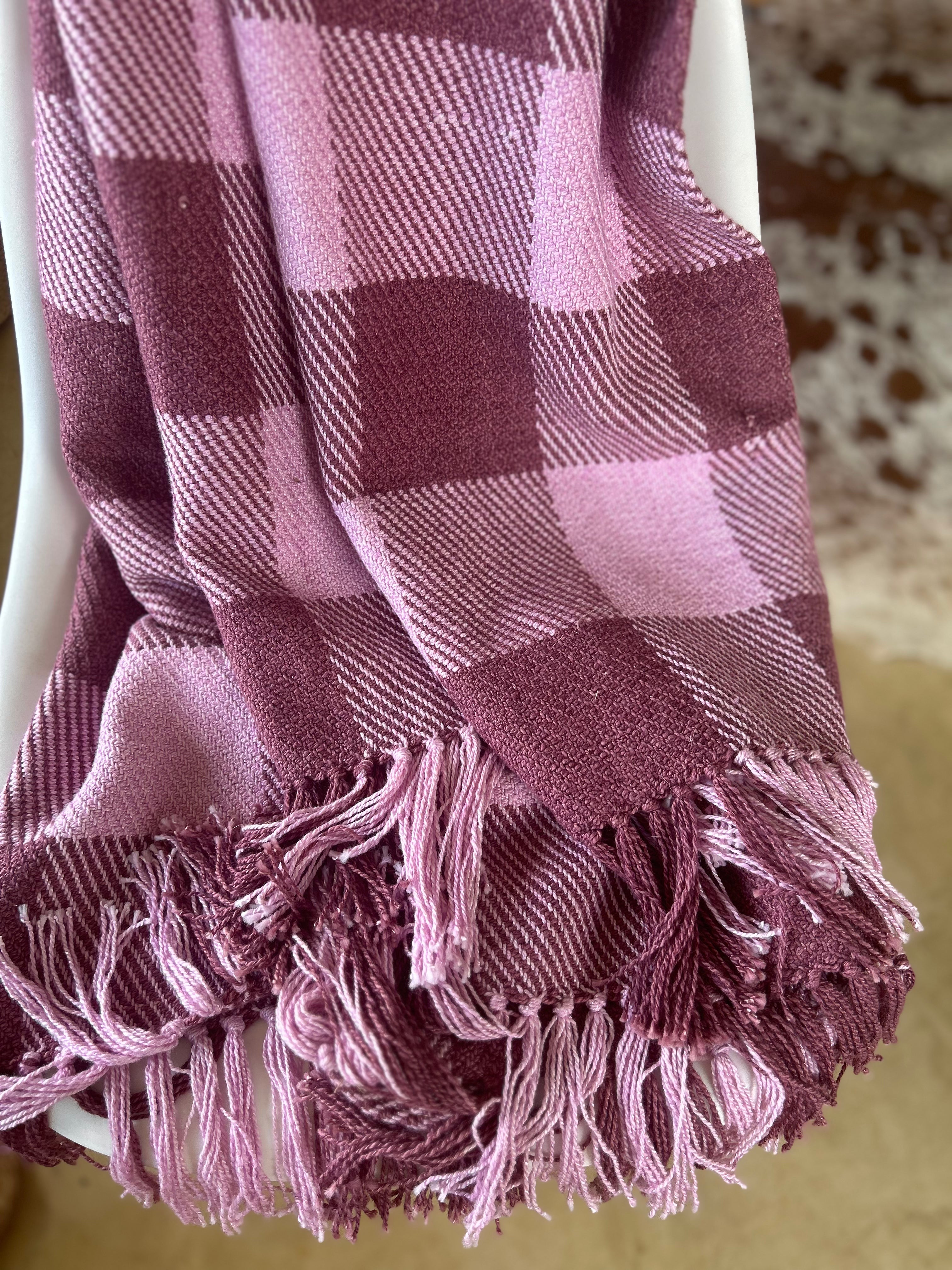 Heliotrope Handwoven Throw Blanket