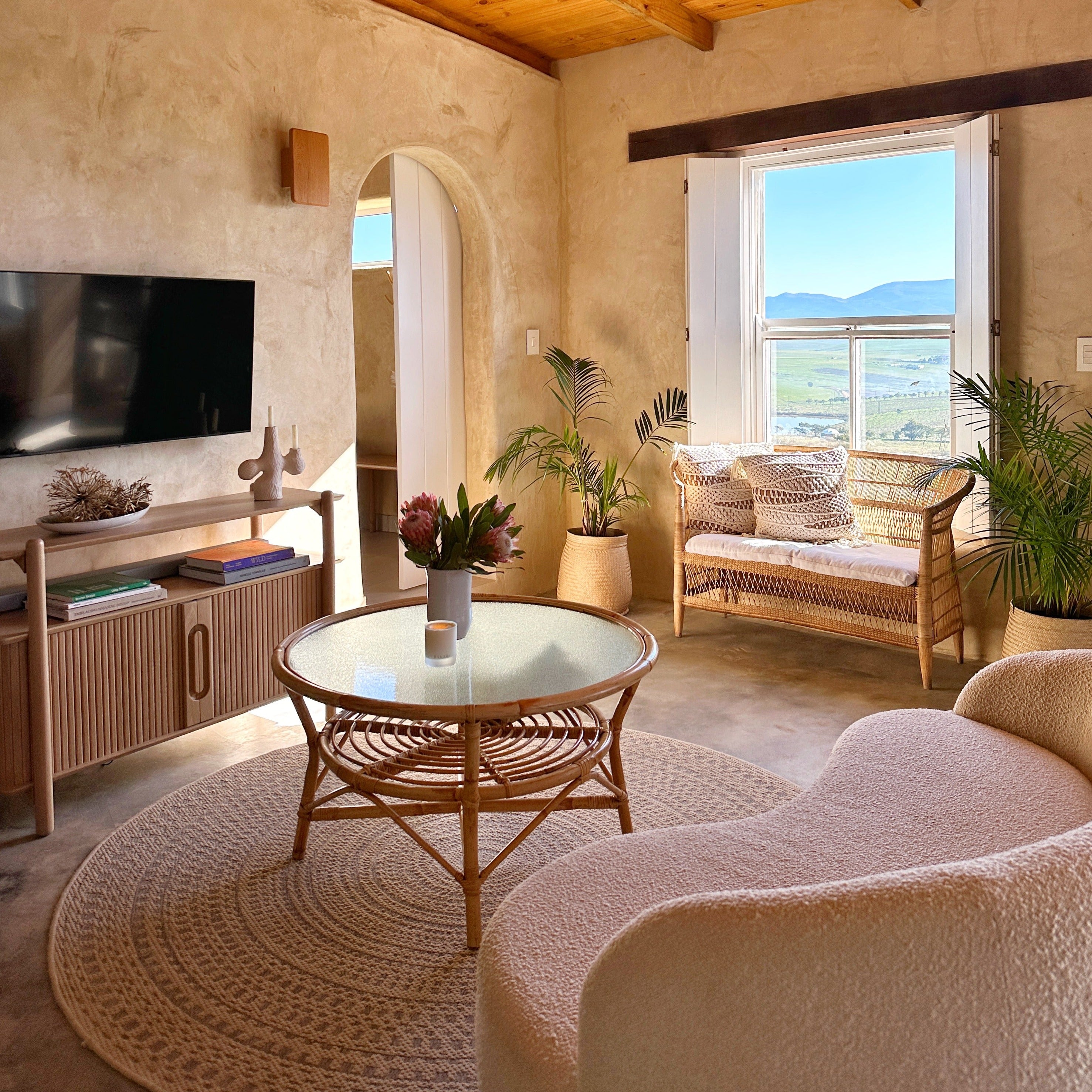 Traditional 2-seater Malawi Cane Lounge Chair