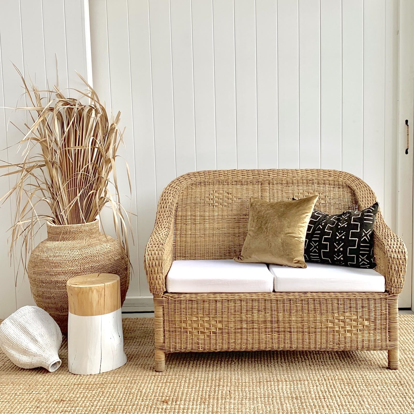Classic 2-Seater Lounge | Classic Handwoven Cane Collection