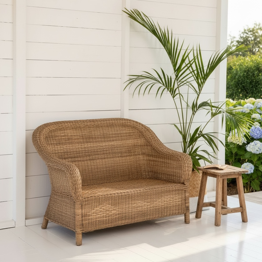 Classic 2-Seater Lounge | Classic Handwoven Cane Collection