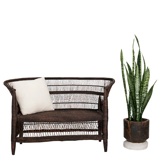 Traditional 2-seater Malawi Cane Lounge Chair