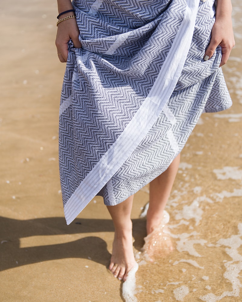 Tawulo Flat Weave Towel - Storm