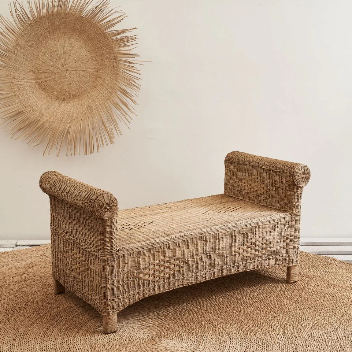 Ottoman | Woven Chaise Lounge