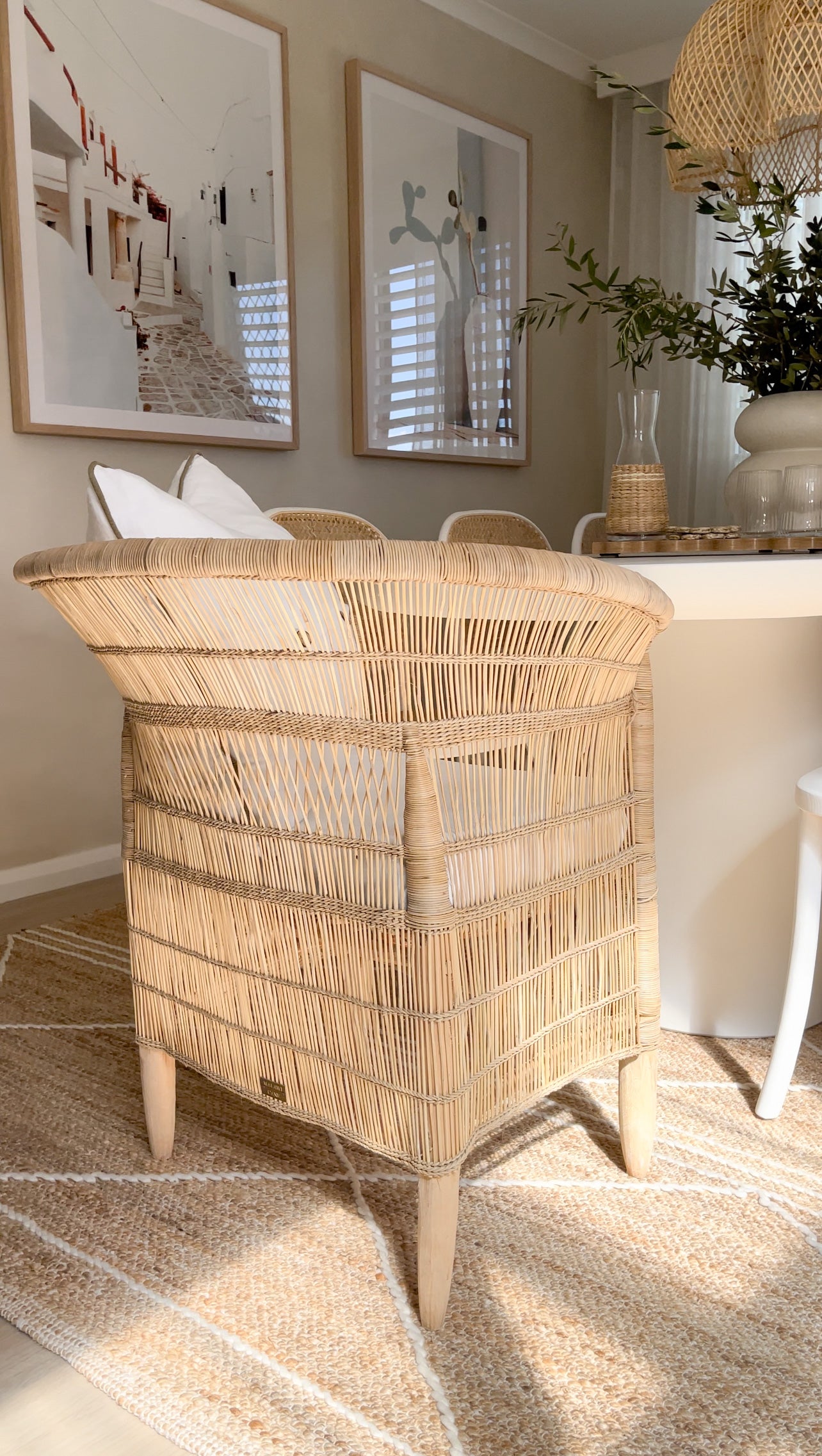 Authentic 1-seater Malawi Cane Chair