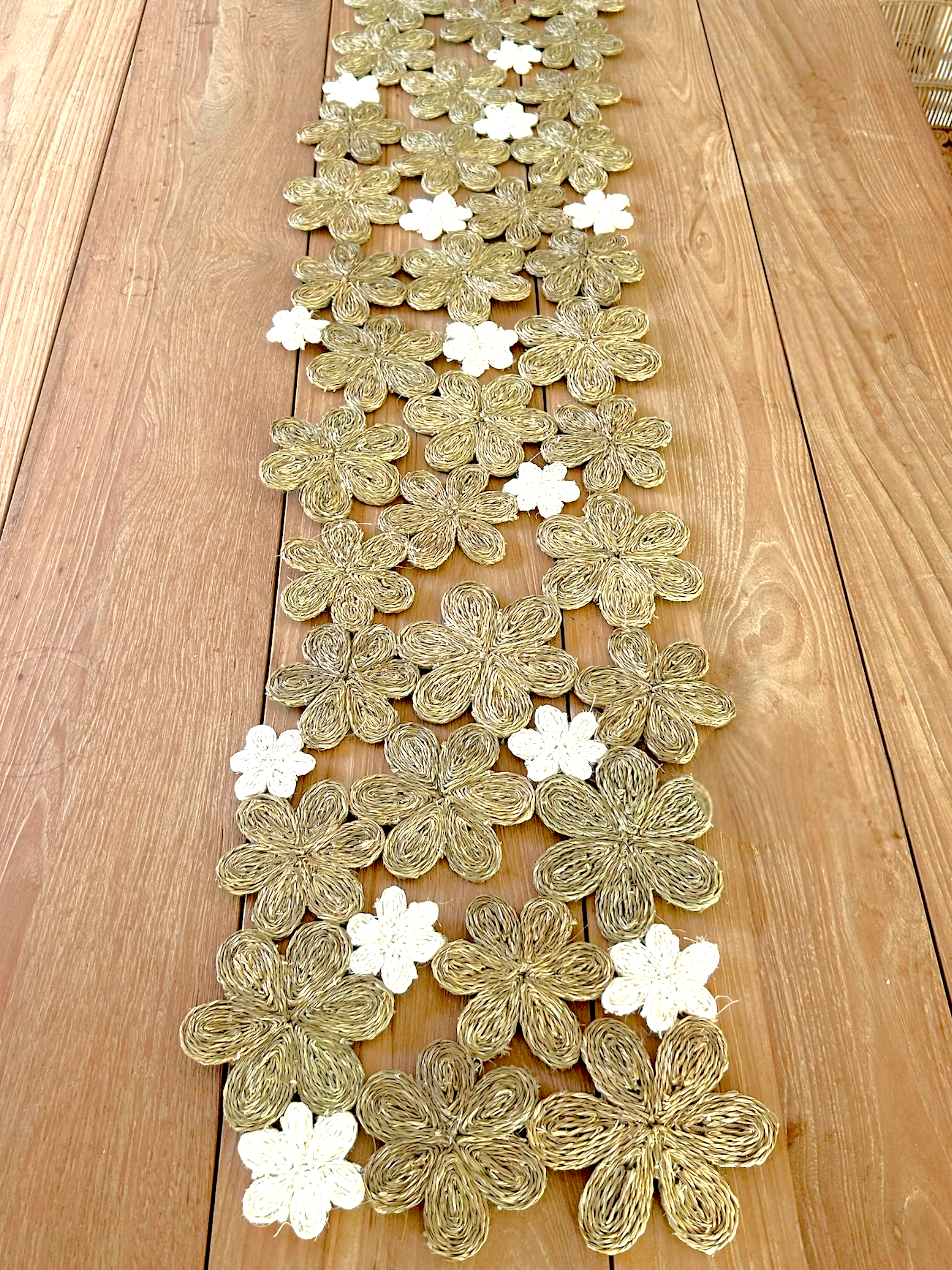 Imbali Table Runner | Handwoven Floral Inspired