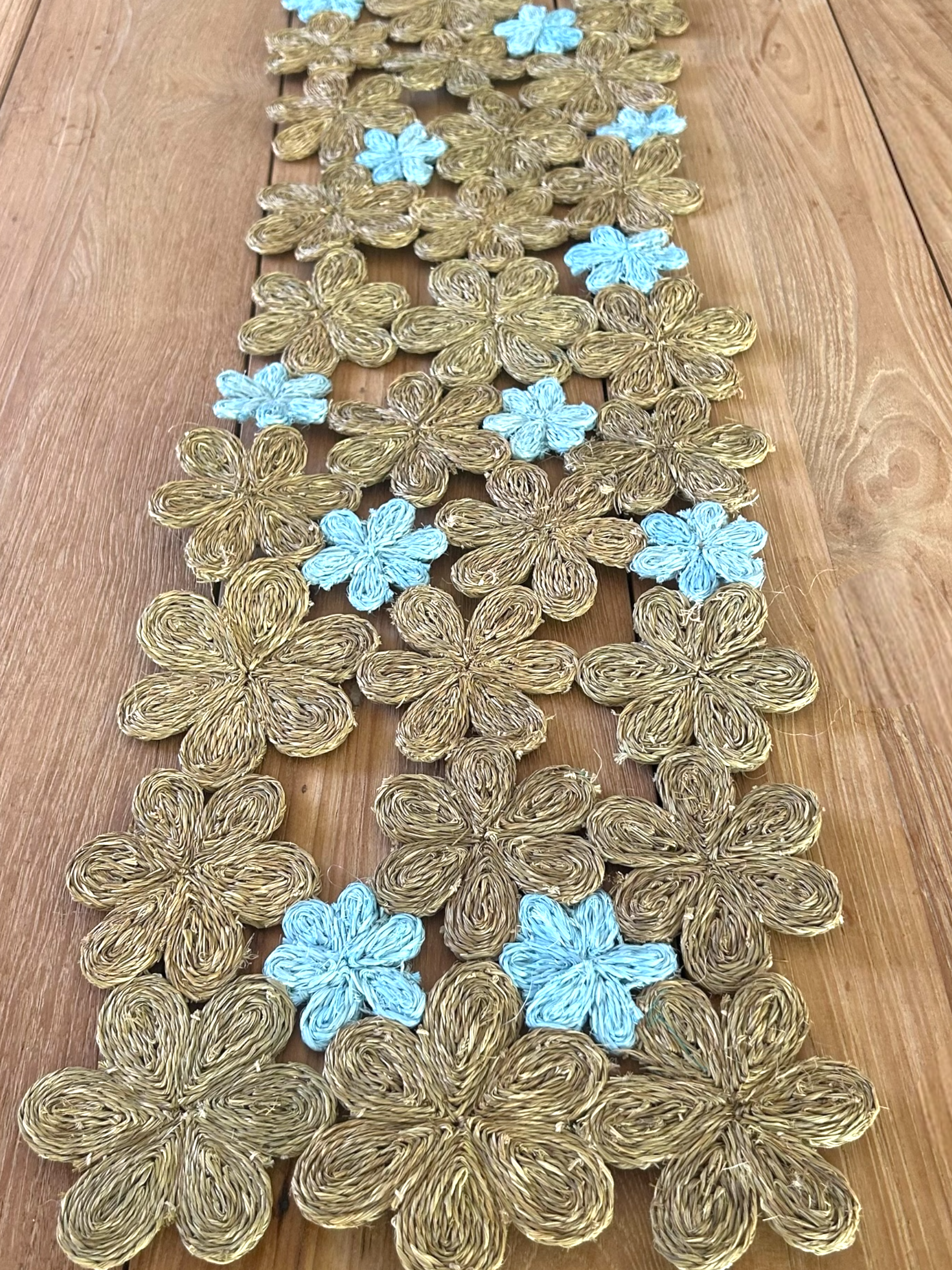 Imbali Table Runner | Handwoven Floral Inspired
