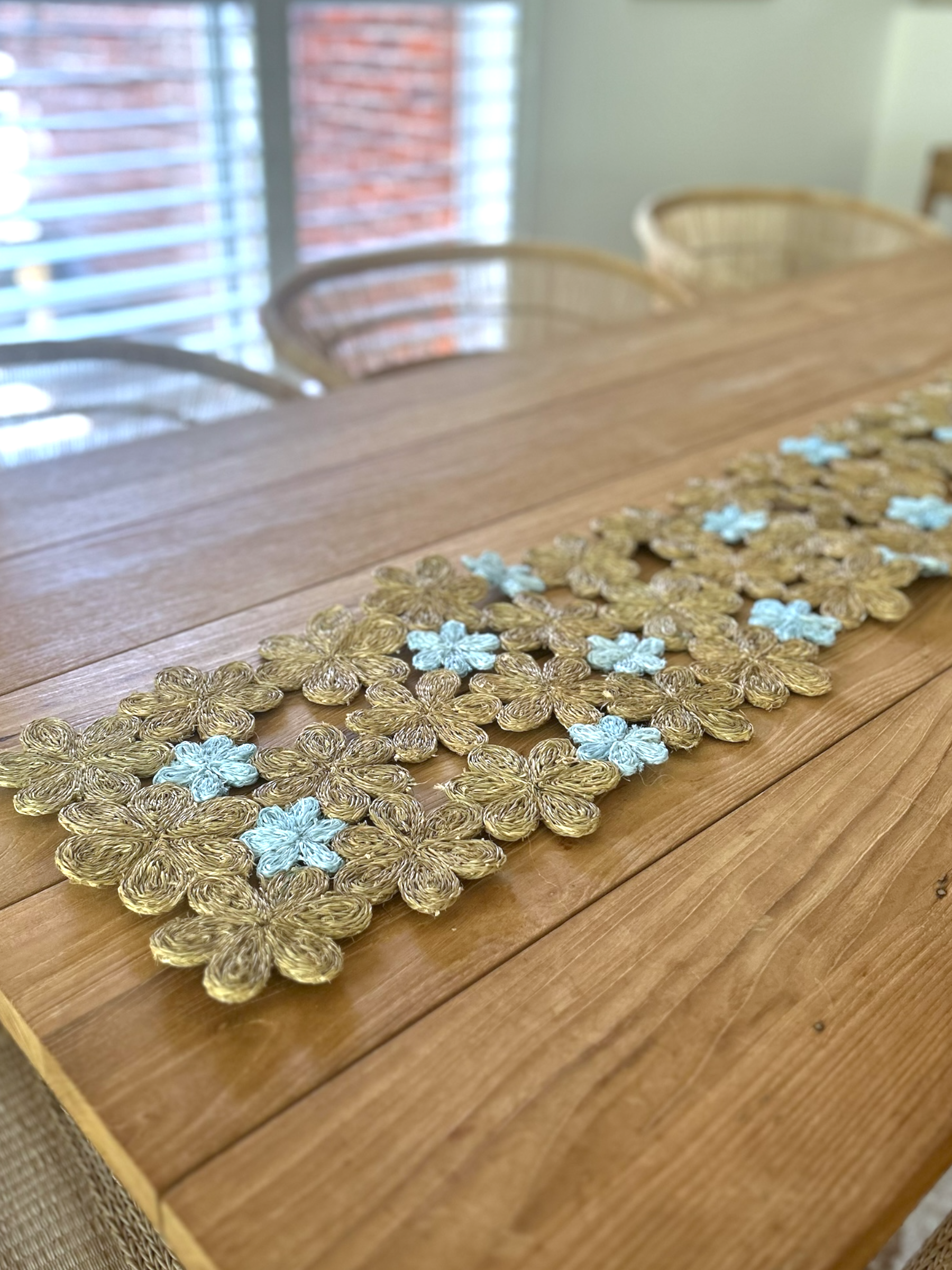 Imbali Table Runner | Handwoven Floral Inspired