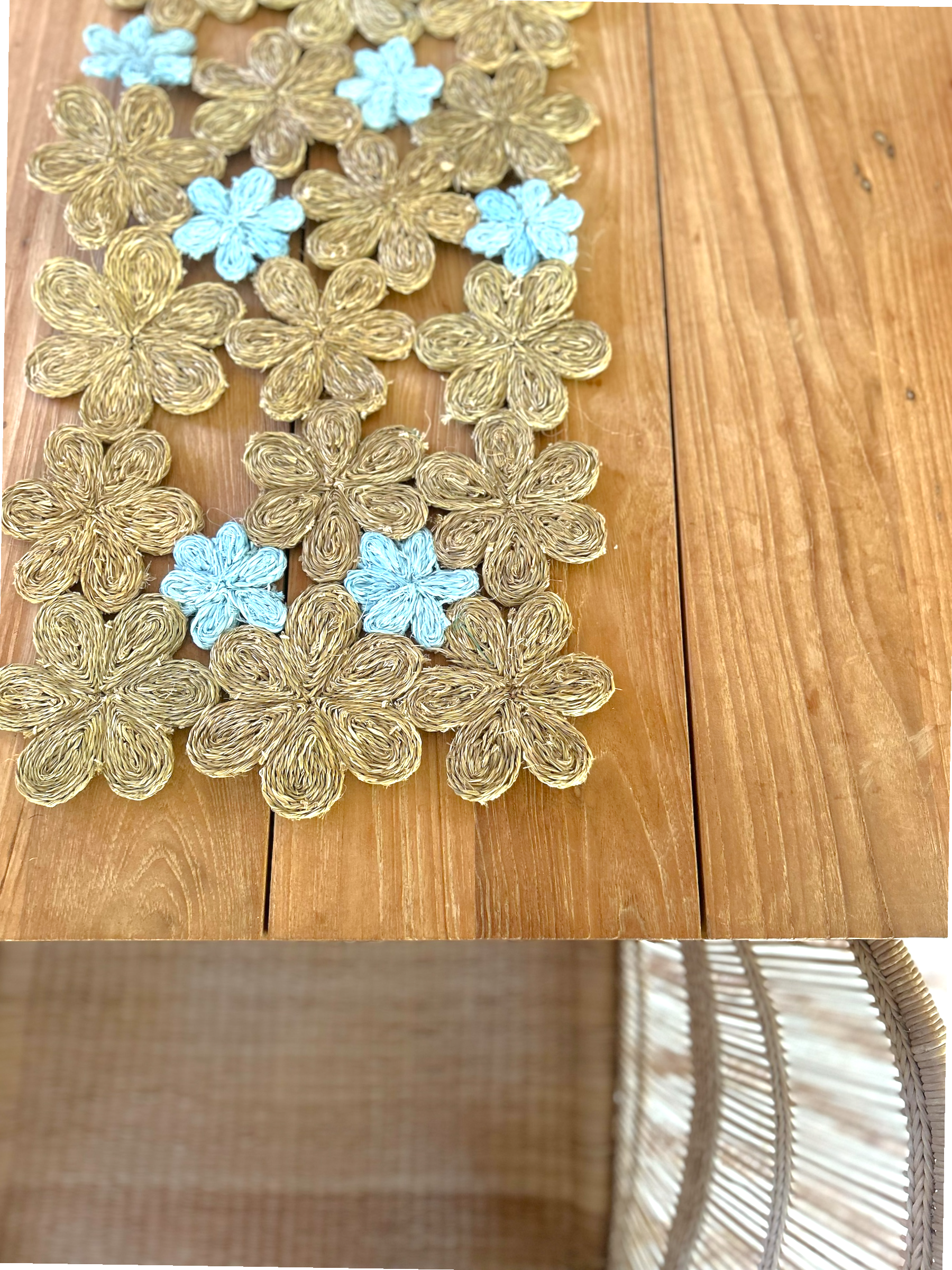 Imbali Table Runner | Handwoven Floral Inspired