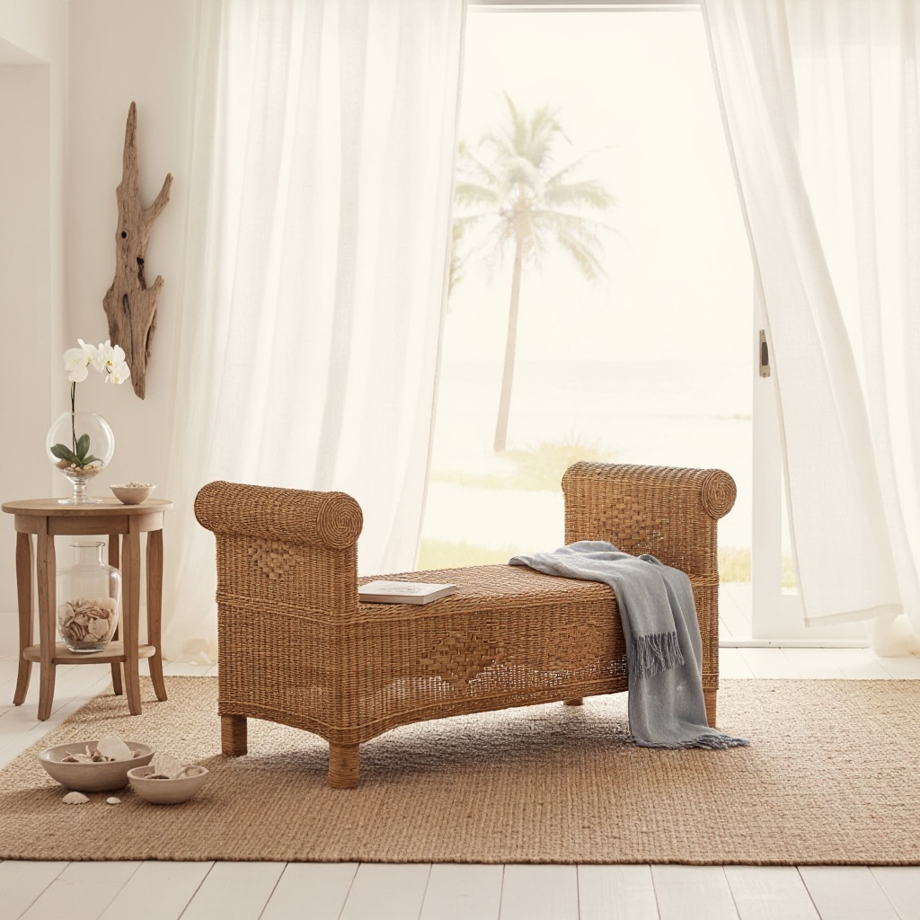 Ottoman | Woven Chaise Lounge