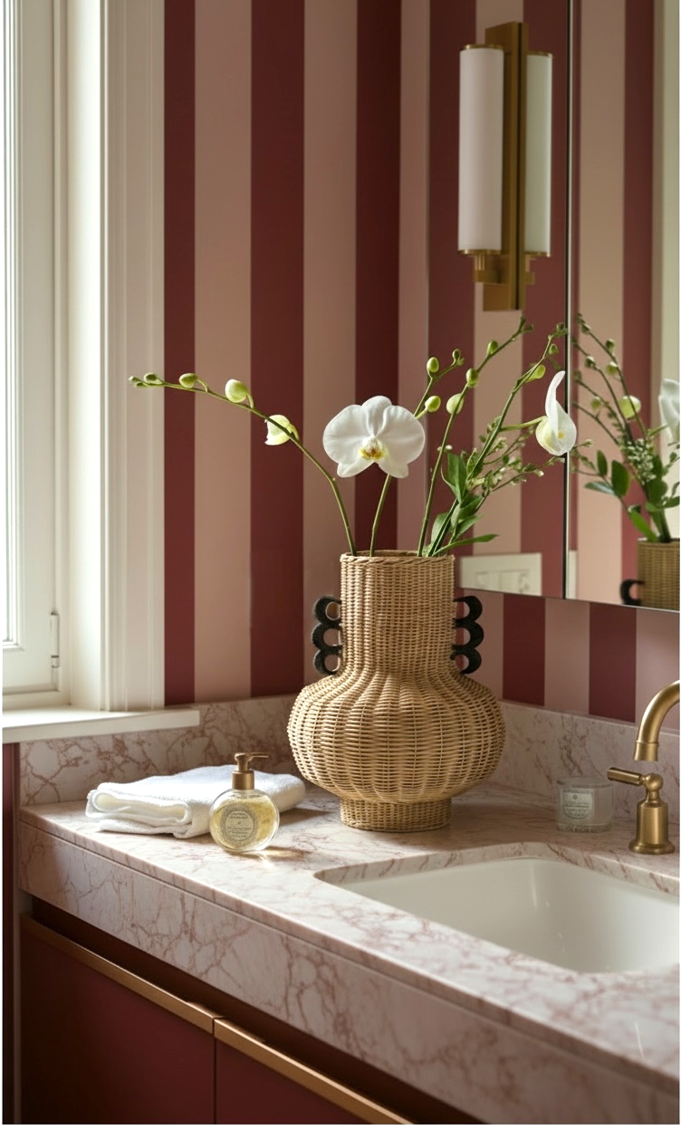 Pinda Cane Woven Vase