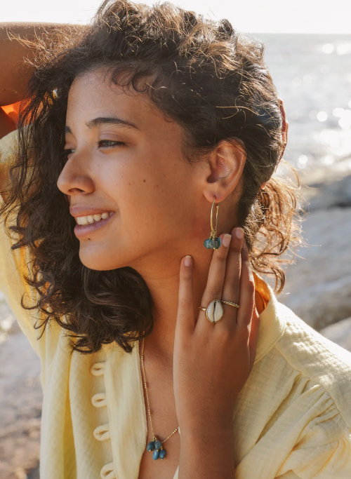 Cowrie Ring | Lamu Collection | Brass Ocean Inspired Jewellery