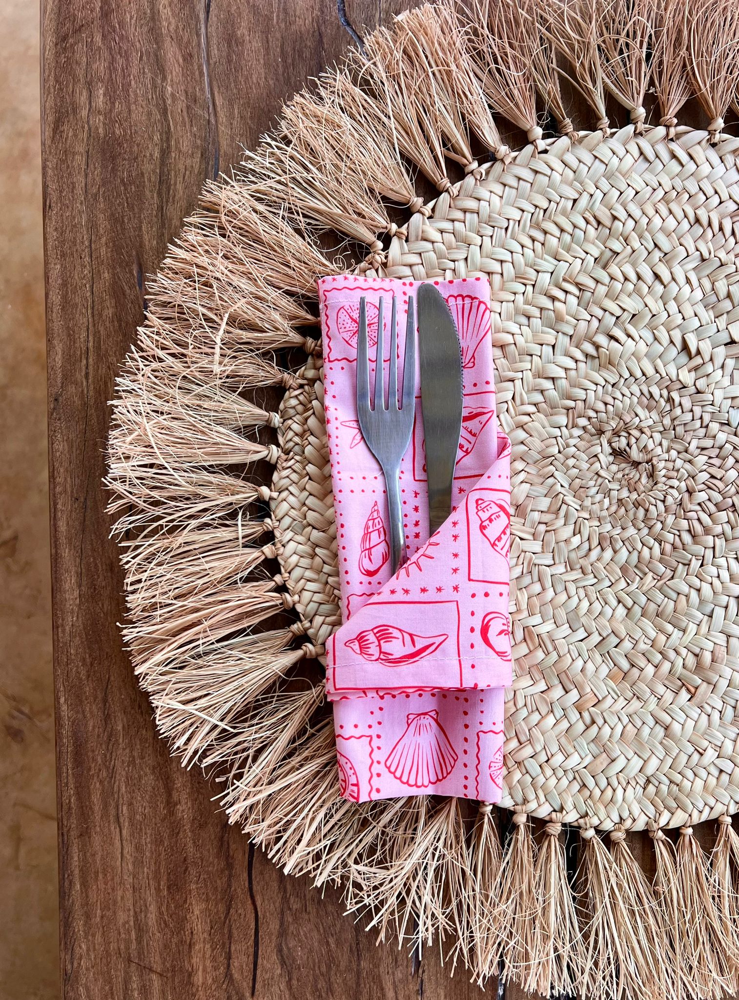 Tasselled Woven Large Placemats | Set of 6
