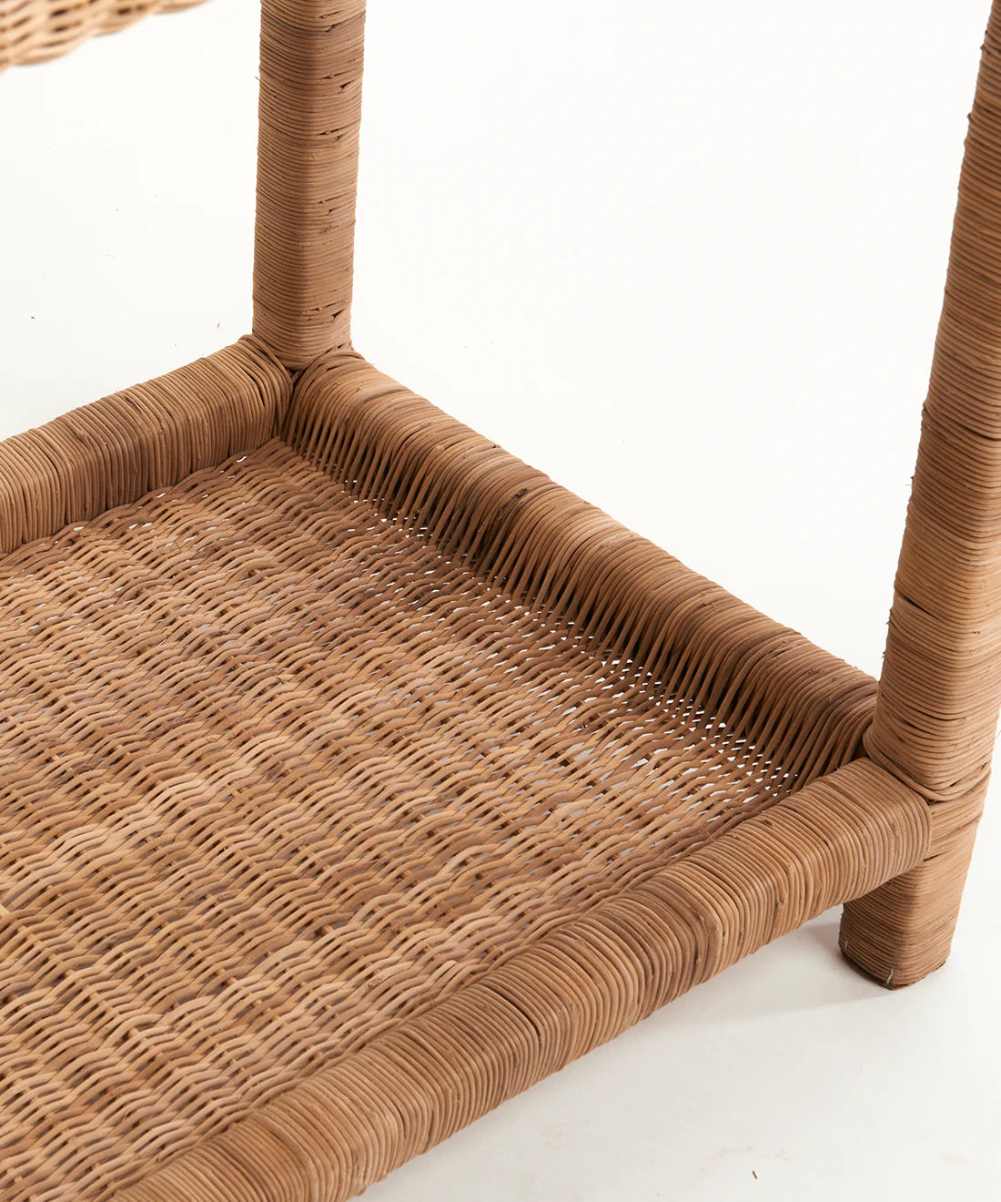 Classic Console Table | Handwoven Cane Hallway Table