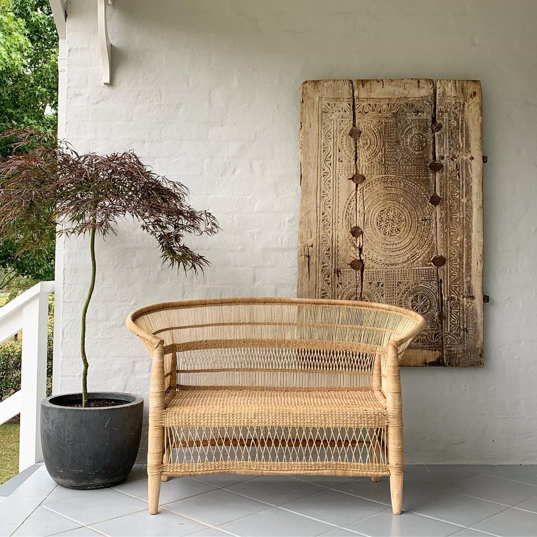 Traditional 2-seater Malawi Cane Lounge Chair