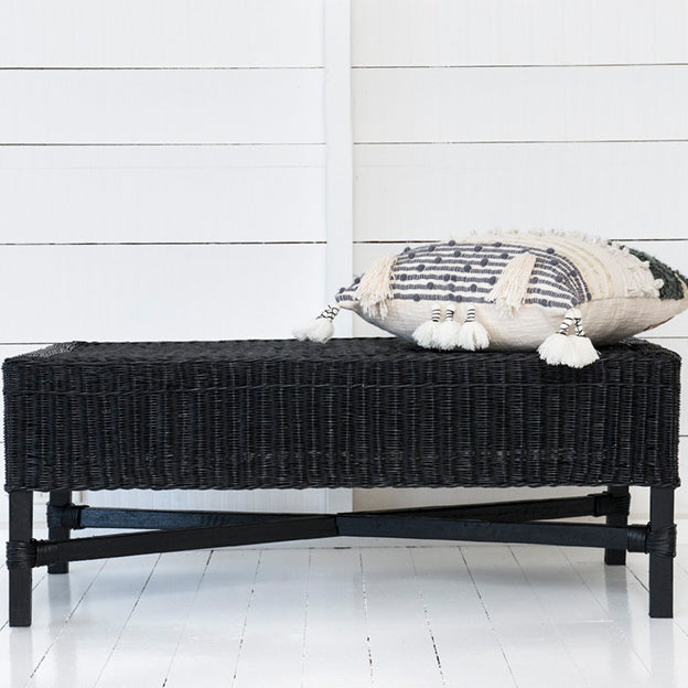 classic rectangle bench black
