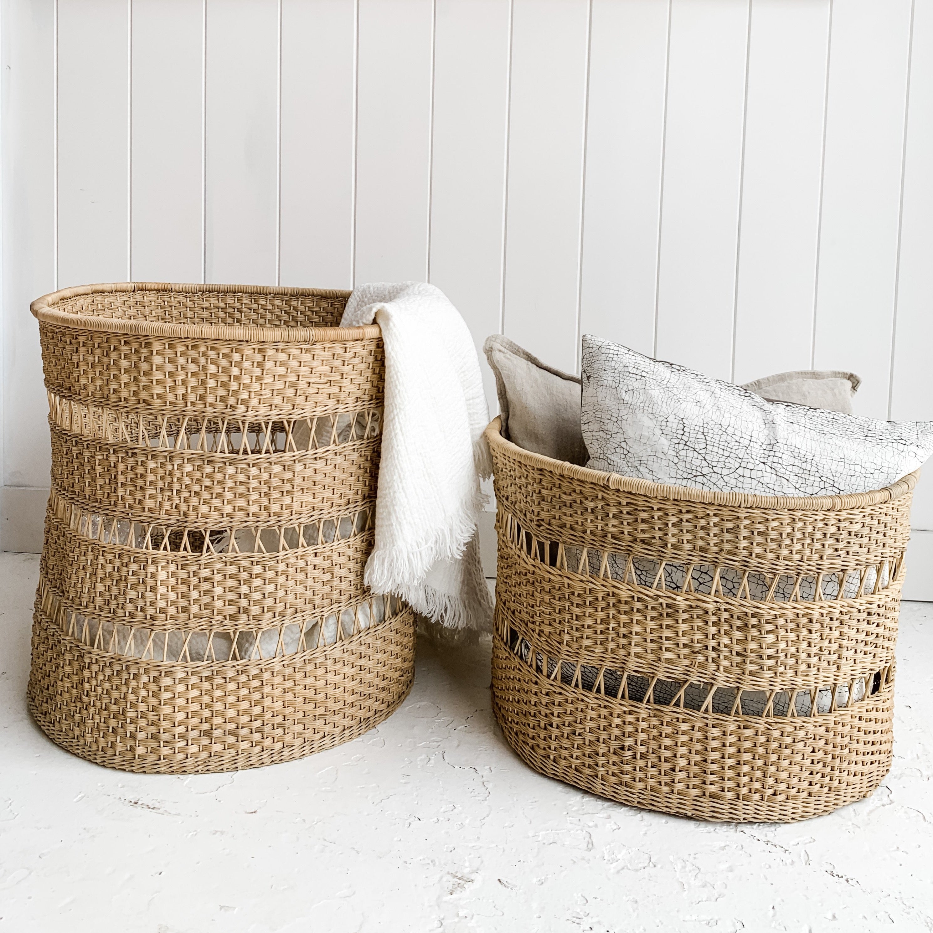 traditional planter baskets