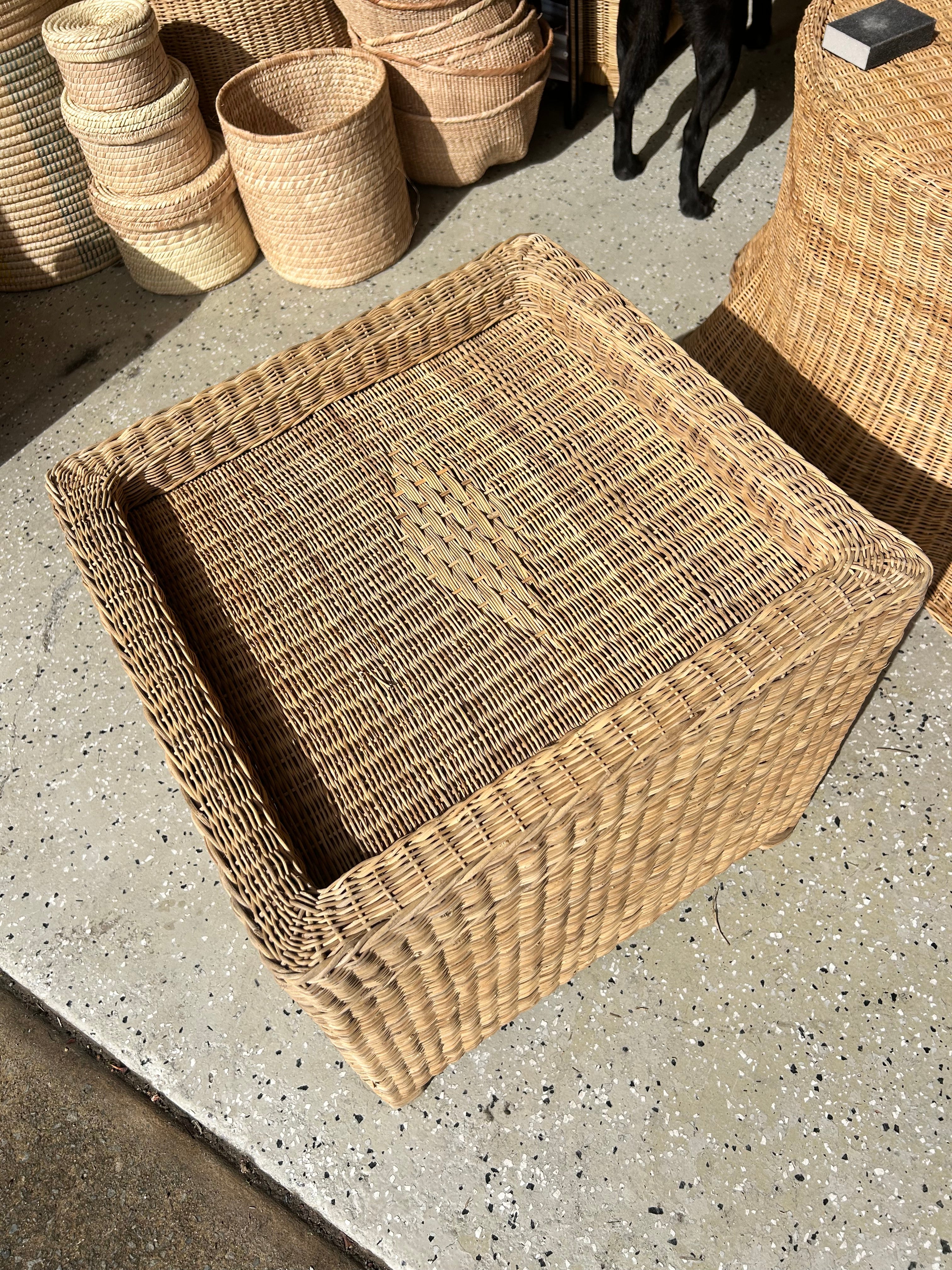 One Off - Classic Woven Cane Side Table