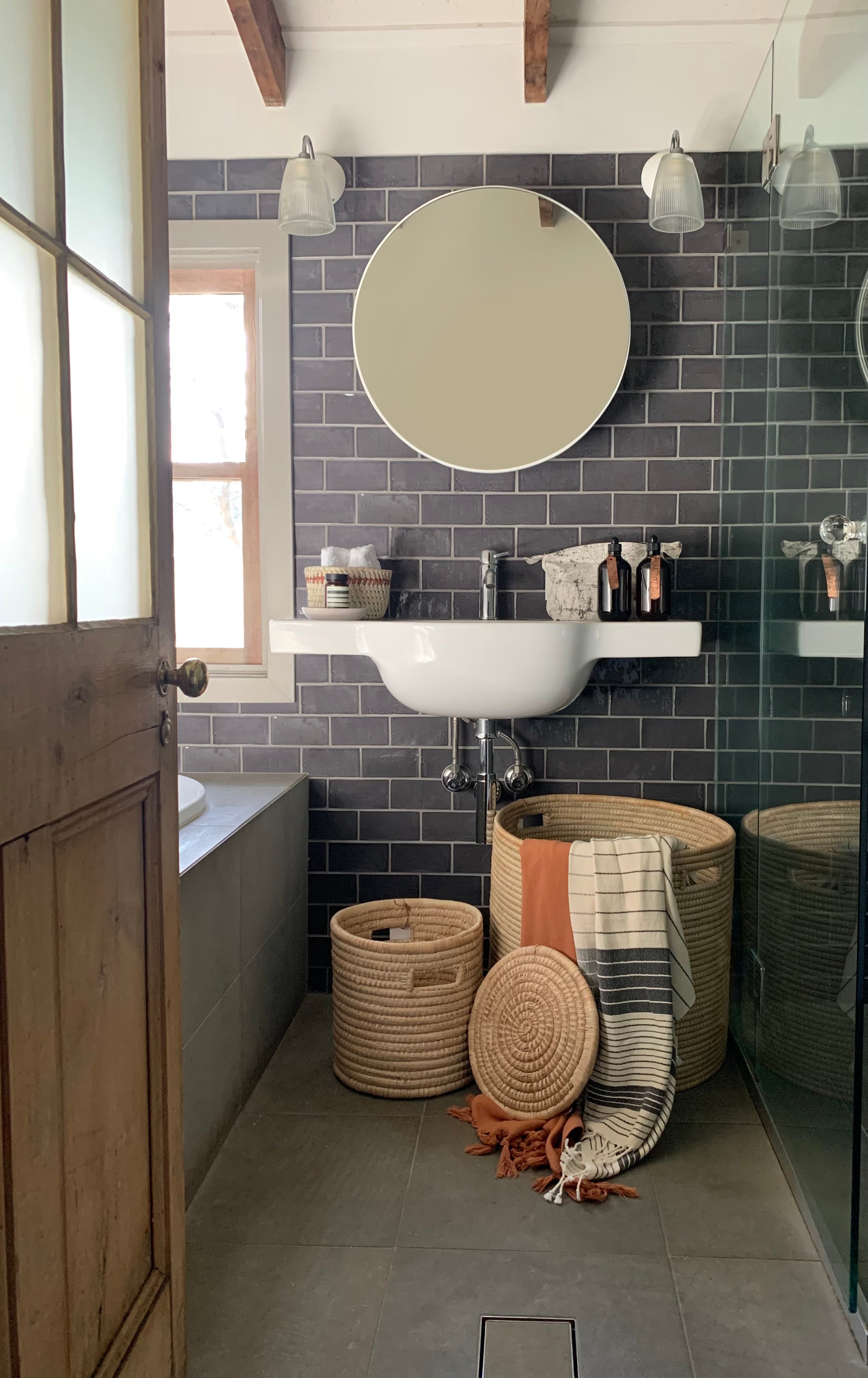 Woven Storage Laundry Basket with Lid