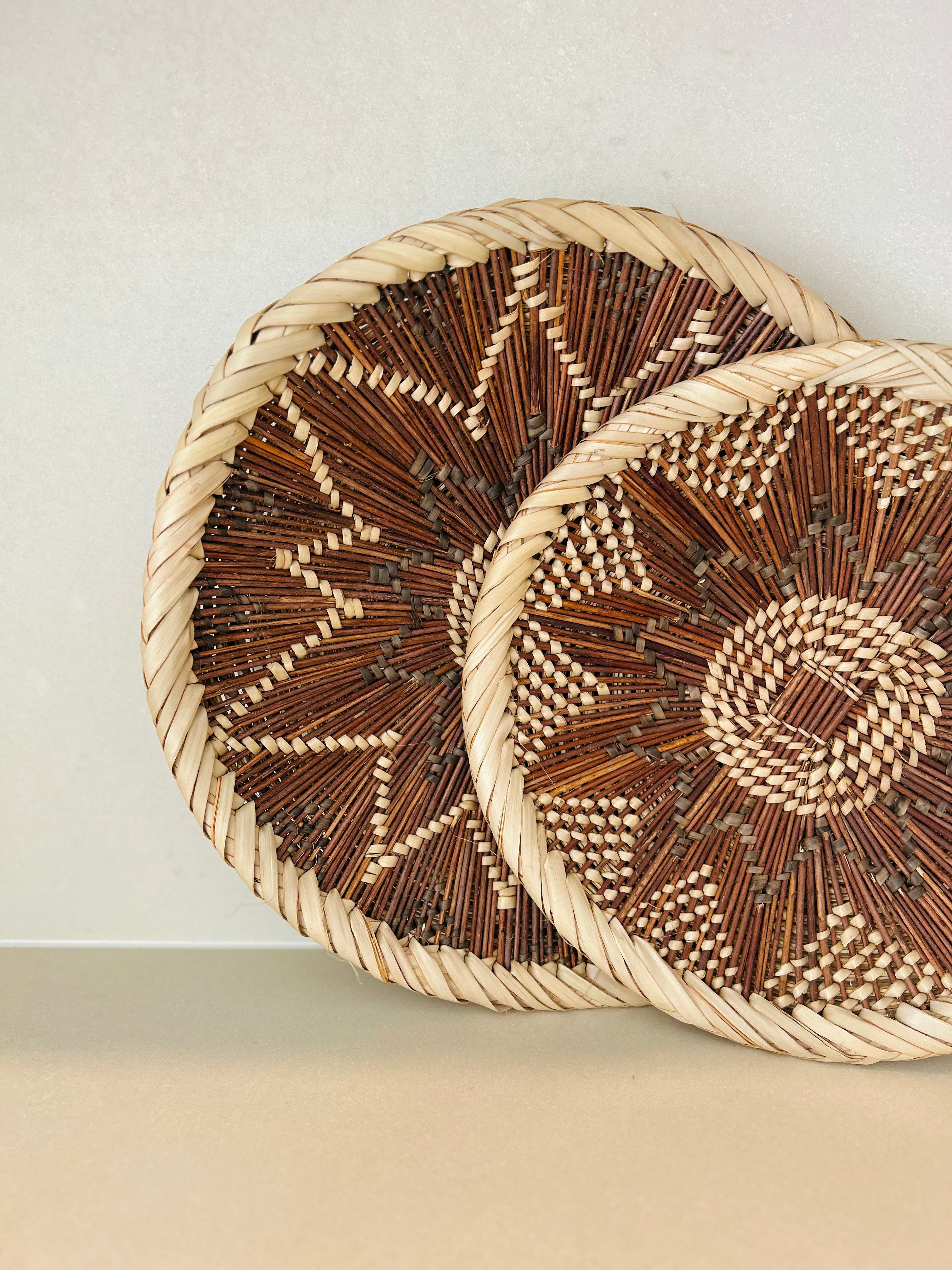 Tonga Woven Basket Trays