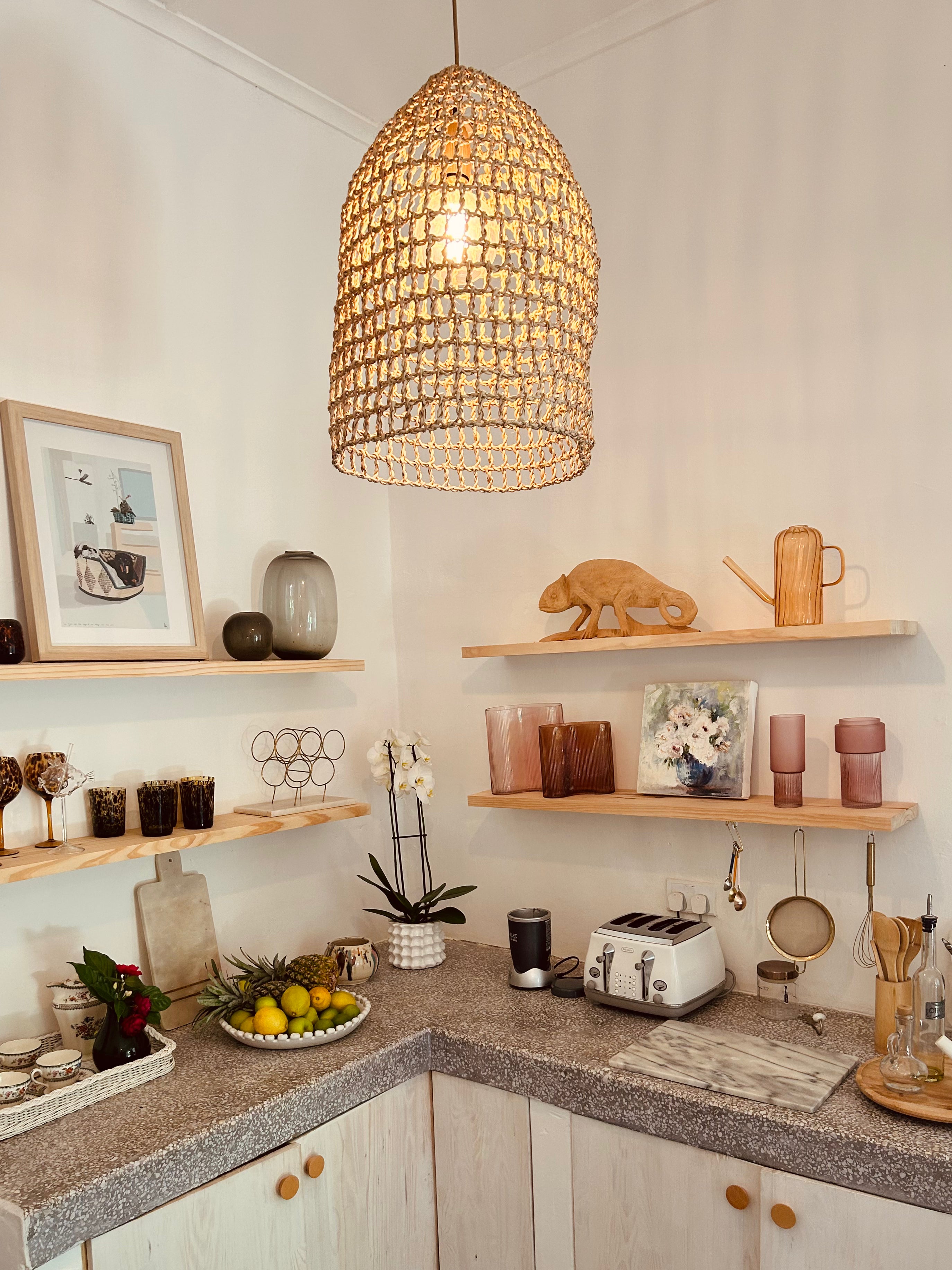 Hand Woven Palm Cane Pendant Lighting for your Home