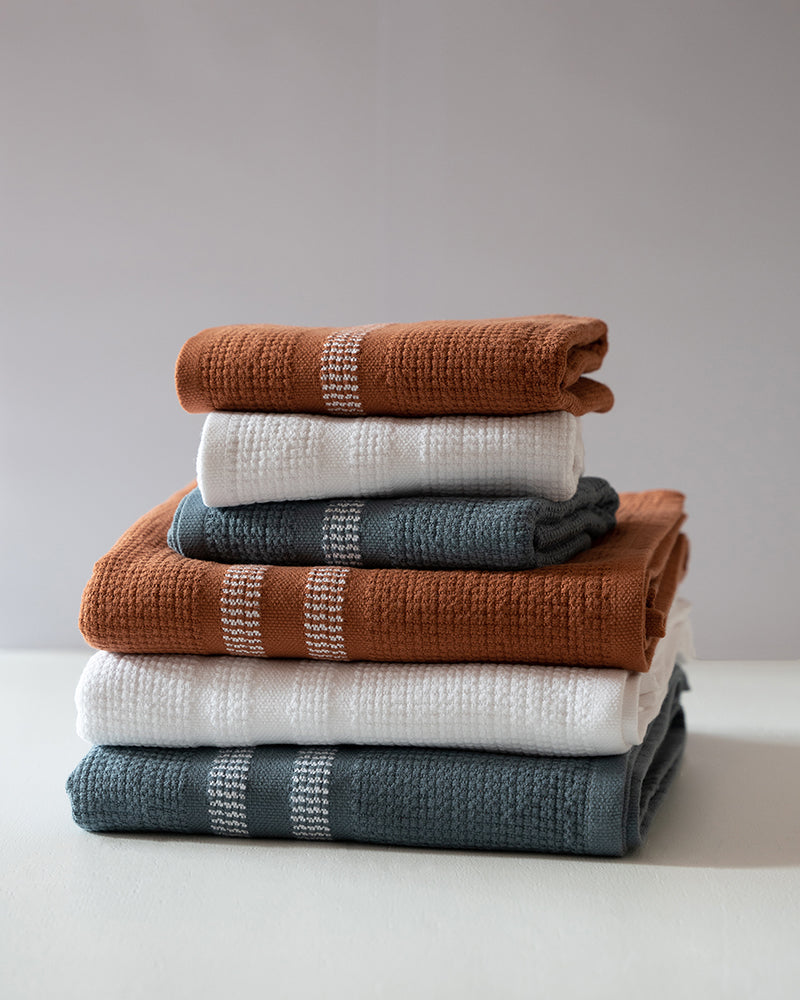 Organic Block Rib Towel