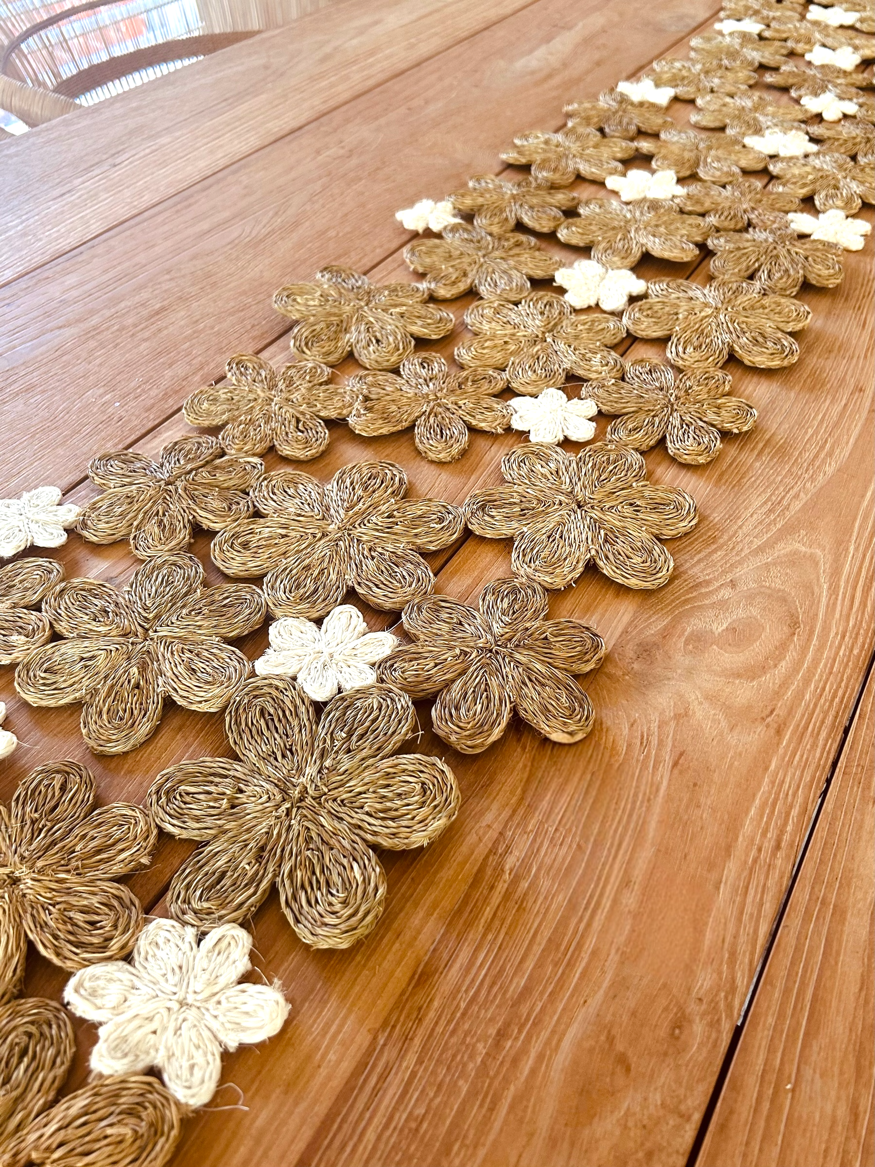 Imbali Table Runner | Handwoven Floral Inspired