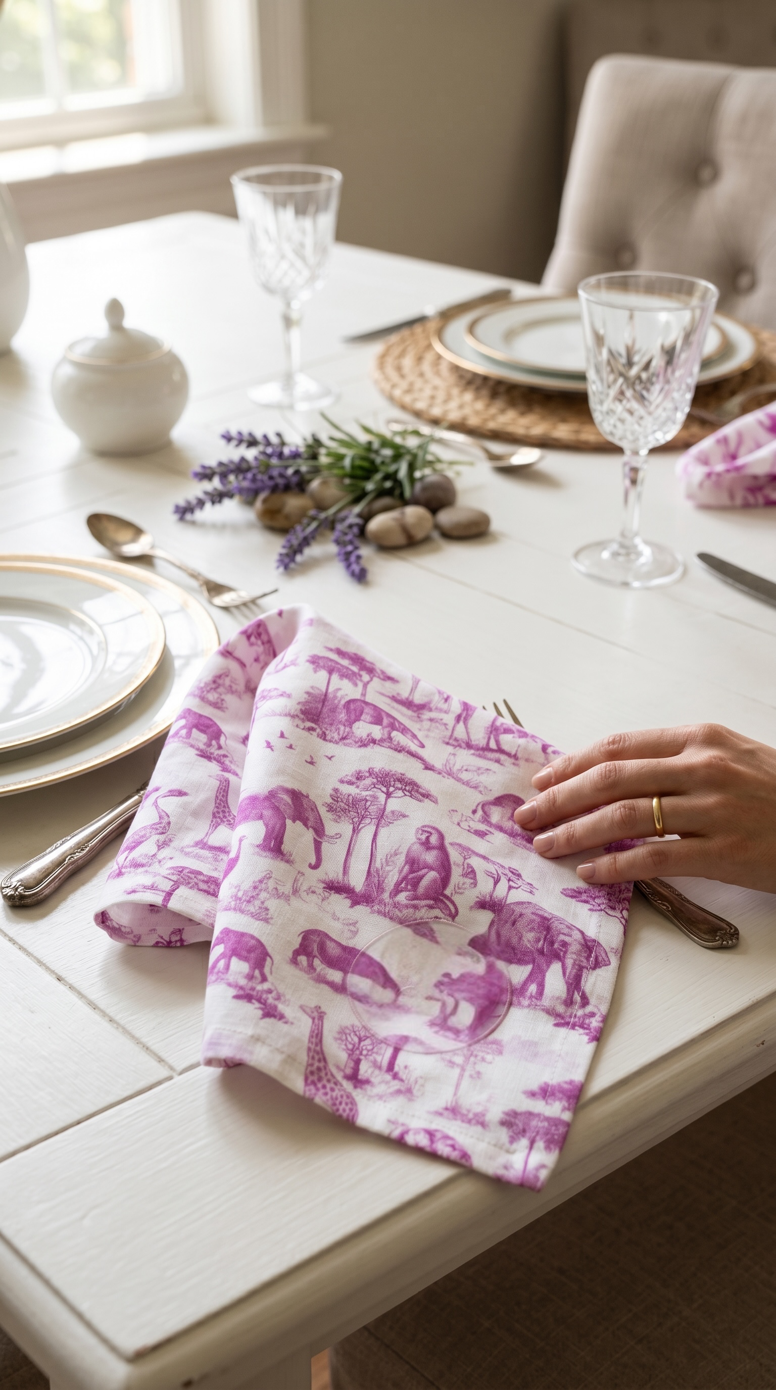Cotton Linen Napkins | Serviettes | Set of 6