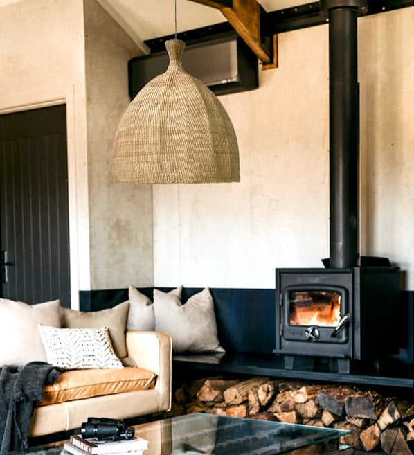 Last One! Giant Tonga Woven Pendant Light