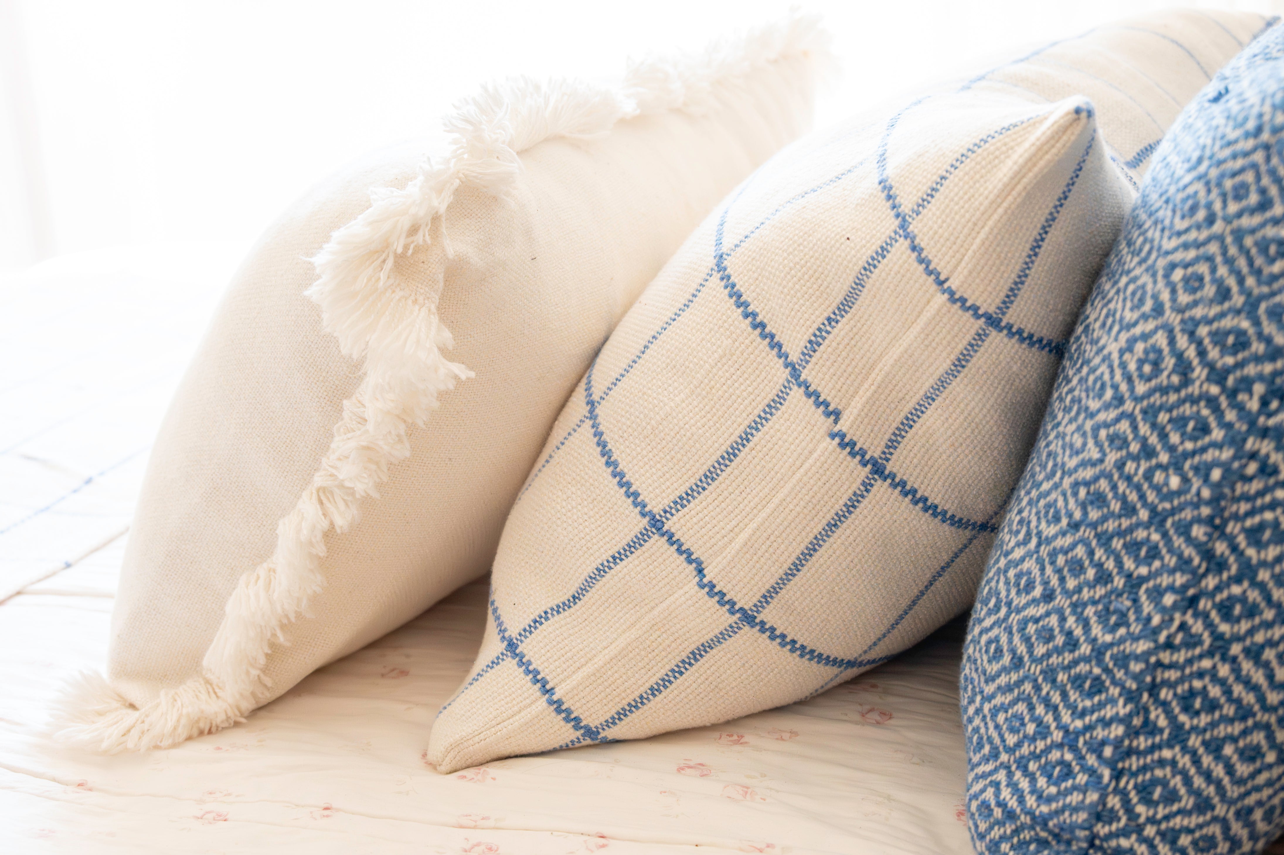 Haven Handwoven Ivory Lumbar Cushion Cover