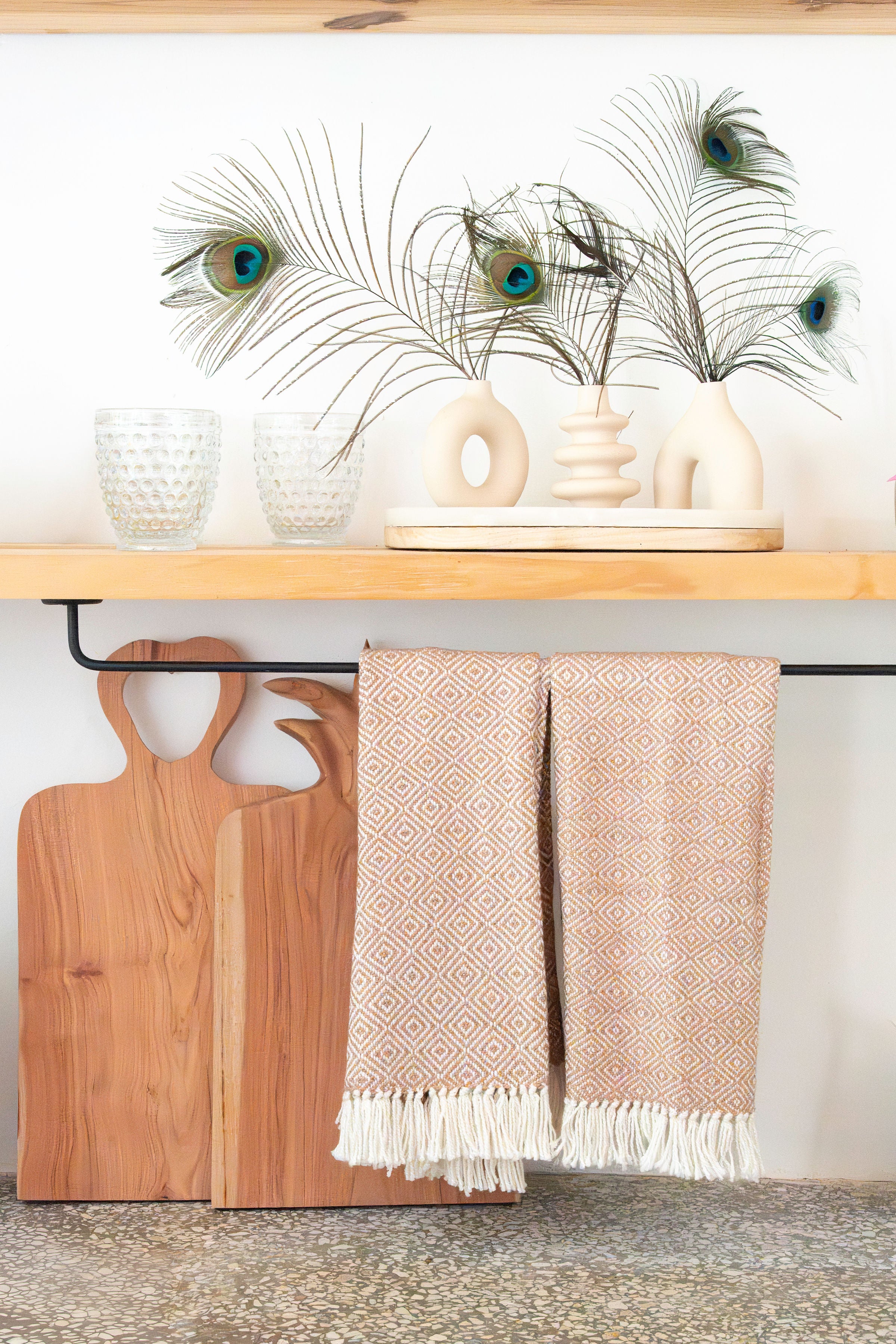 Handwoven Hand Towels | Diamond Weave | Set of 2