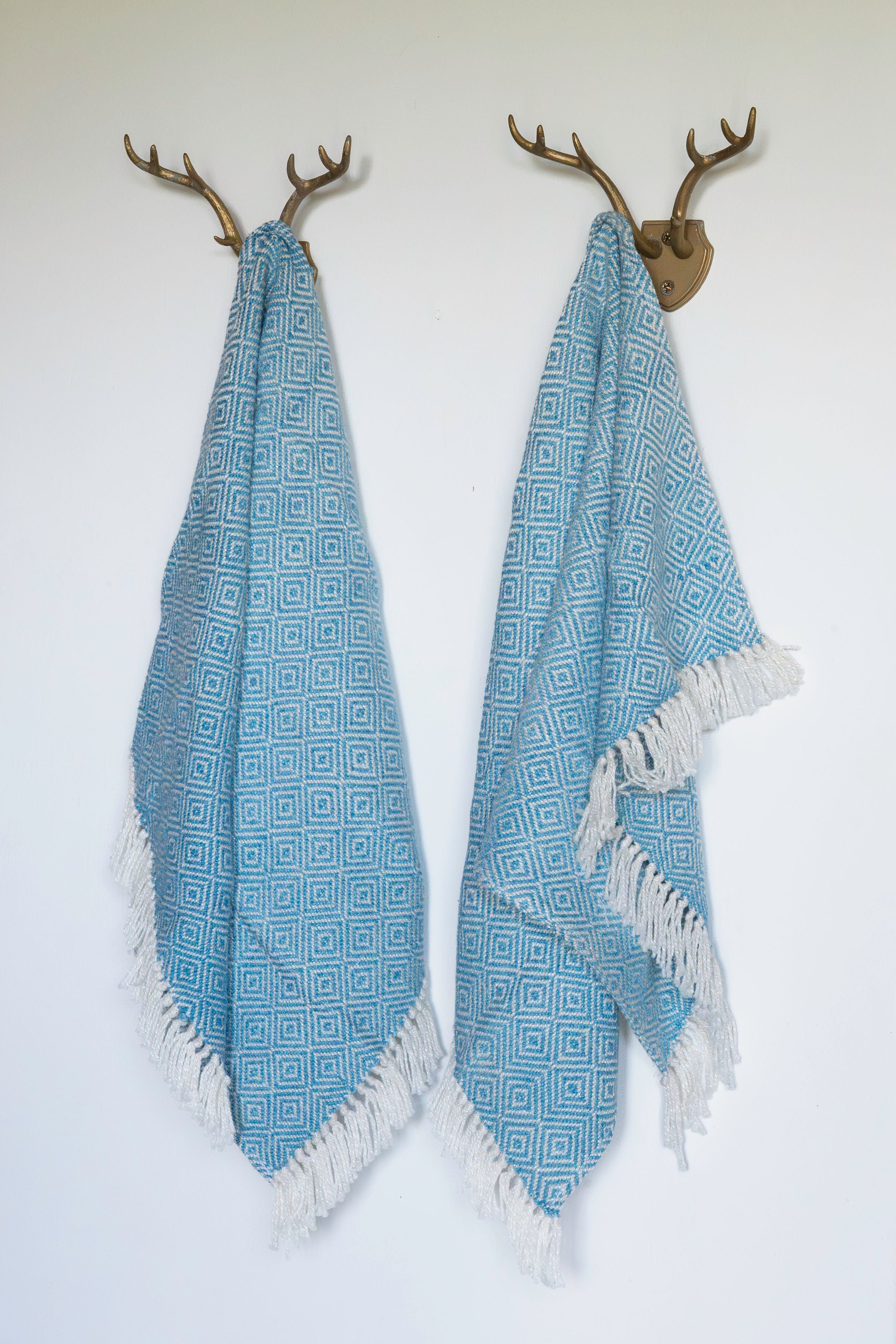 Handwoven Hand Towels | Diamond Weave | Set of 2