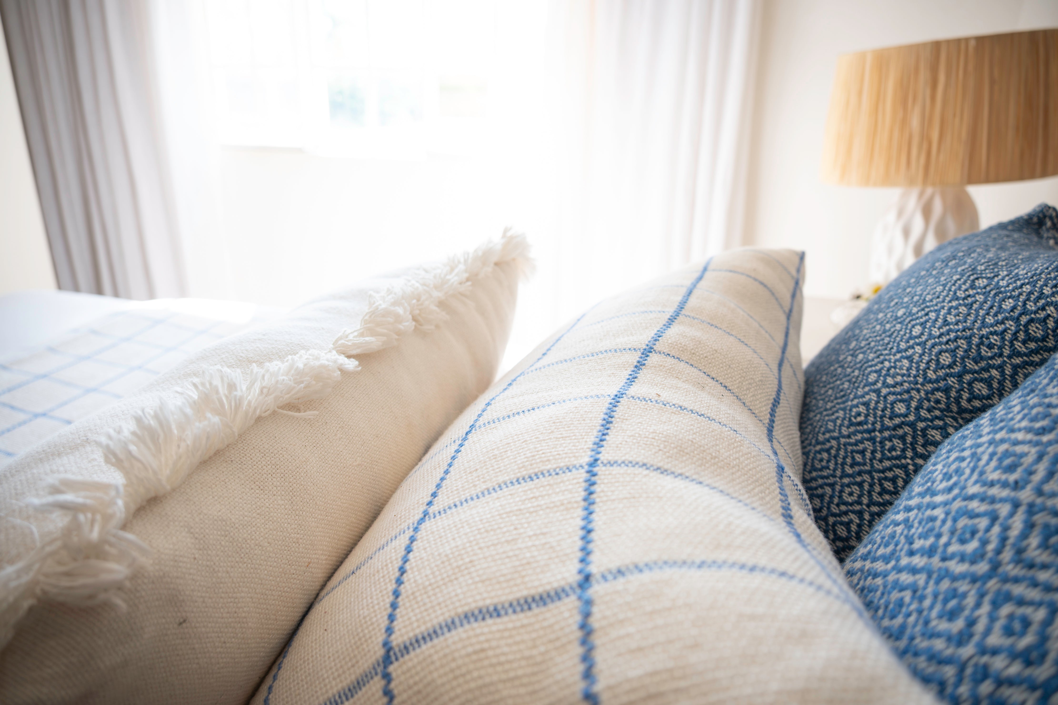 Haven Handwoven Ivory Lumbar Cushion Cover